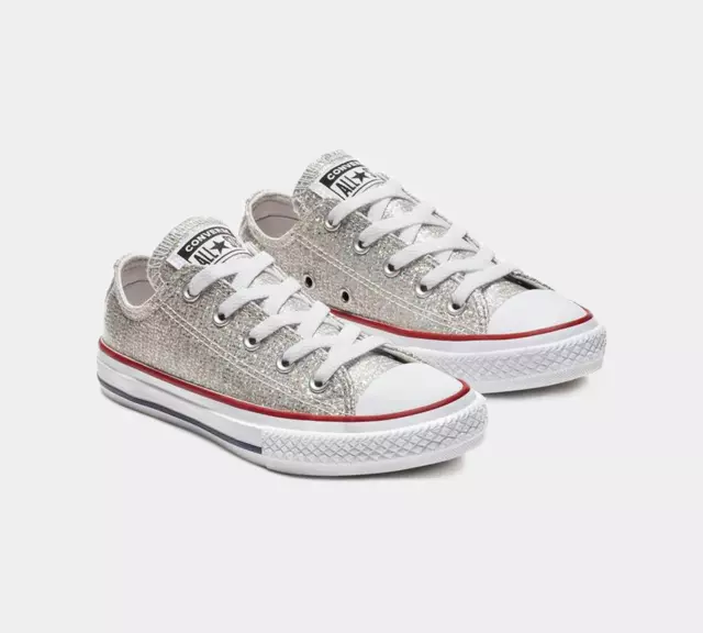 Scarpe Converse Chuck Taylor All Star OX 663627C per bambina grigio mouse UK 10-3 3