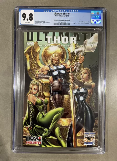 Ultimate Thor #1 CGC 9.8 - LBCC Variant Marvel - J Scott Campbell Cover