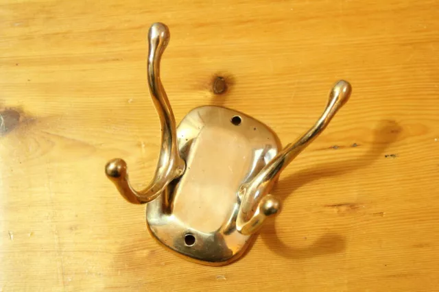 antique bathroom double towel hook | smco vtg bath deco towel hook victorian