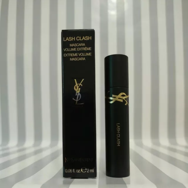 NIB Yves Saint Laurent Lash Clash Travel Size Mascara 0.06oz/2ml in Black  New 