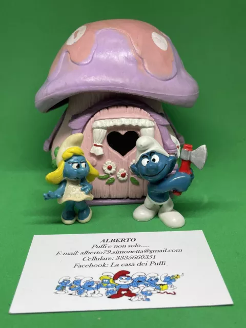 Puffi Smurfs Puffo Smurf Case Casa Di Puffetta Puffo Con Accetta Puffetta