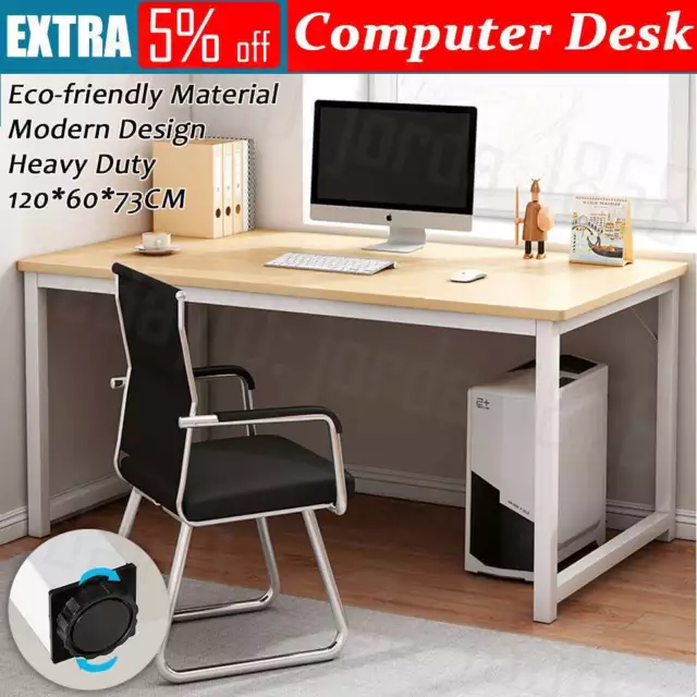 Wooden Computer Desk Study Home Office Table Student Workstation Storage /Drawer