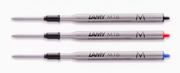 LAMY Kugelschreiber Minen M16 Großraumminen schwarz, blau, rot - F,M,B