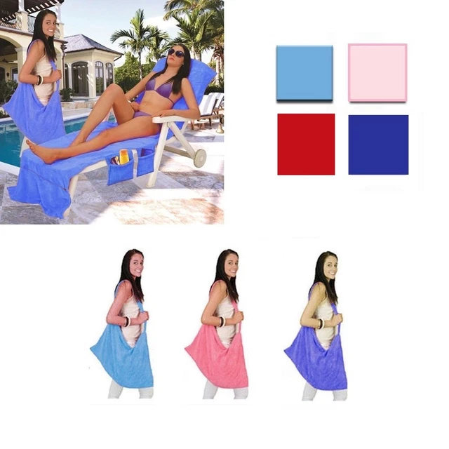 Sun lounger towels deals with pockets itsa