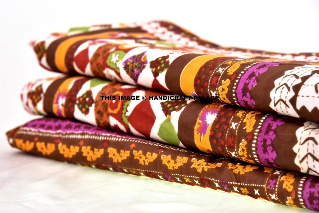 Indien Tissu Coton 44 " Large Ikat Imprimé Couture Artisanat Matériel par Le