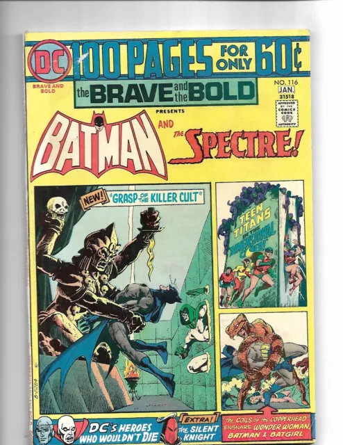 Brave And The Bold #116 (F-) - Sharp Mid Grade - Batman,The Atom - Giant