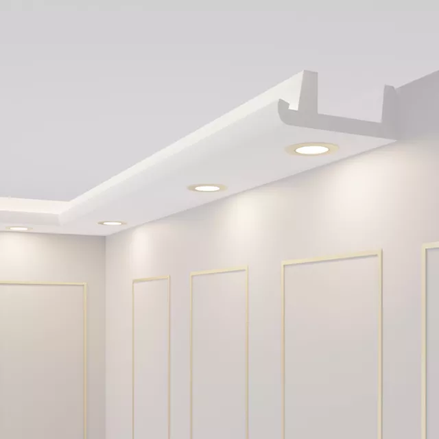 20m LED Lanternes OL-18 Profil pour Eclairage Indirect Plafond - Blanc