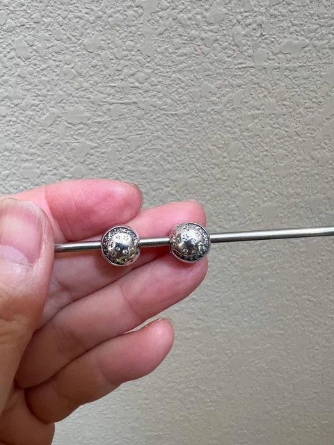 PANDORA Moments Clip Set (2) - Zirconia Moon And Stars Pattern