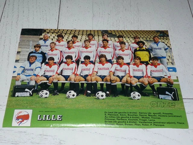 Lot De 6 Posters Officiels LOSC Lille - Affiches Club Français