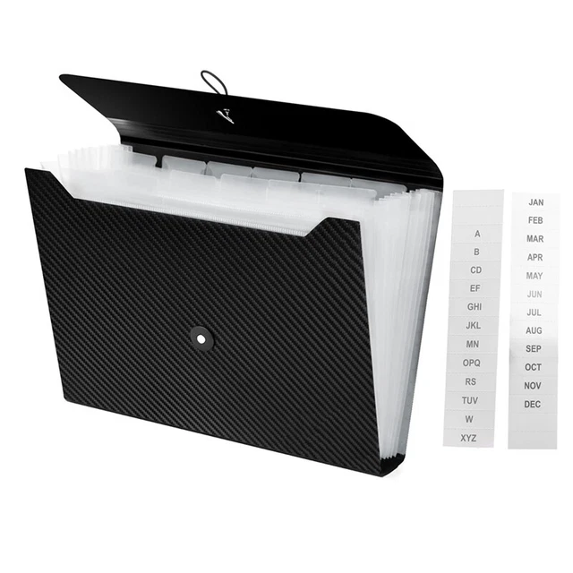 Angoily Dossier Accordéon Portable Extensible A4 Paquet De