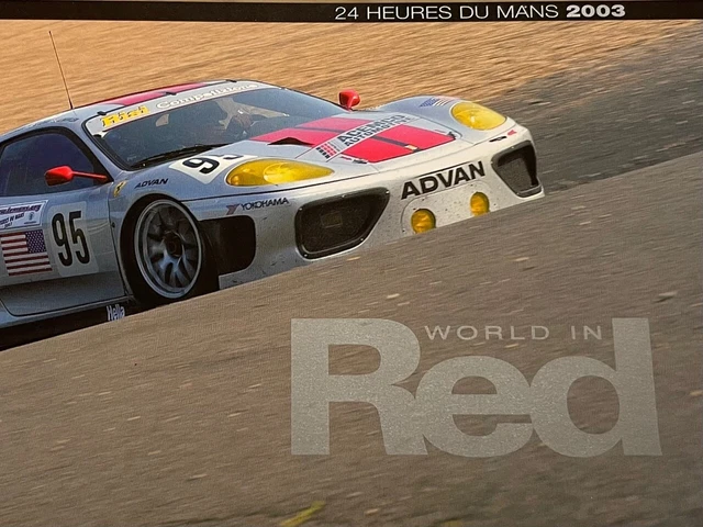 FERRARI 2003 World in Red 24 Hours of Le Mans SPECIAL EDITION BOOK