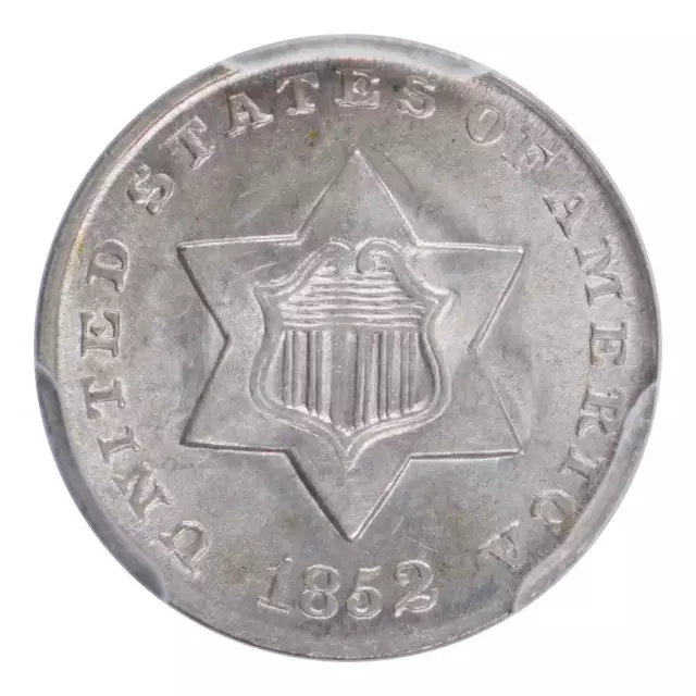 1852 Three Cent Silver PCGS MS64
