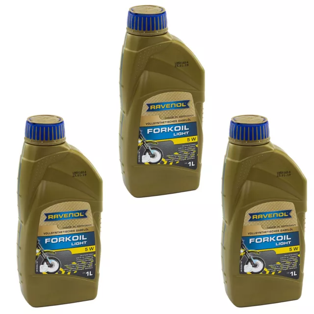 Aceite de horquilla Ravenol SAE 5 3 litros para Aprilia SR BMW C1 Suzuki Vespa Piaggio Yamaha