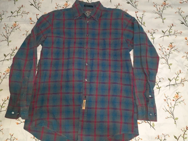Vintage 90’s BD Baggies Button Down Shirt Men’s Multicolor Plaid Size M[made USA
