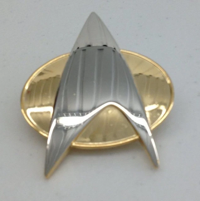Star Trek TNG Authentic Full Size 2" COMMUNICATOR PIN MADE BY HOLLYWOOD PINS