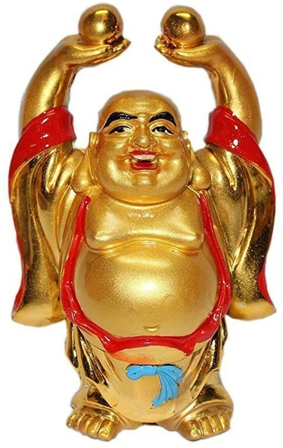 Fengshui Prosperity Standing Buddha Statue Home Decor Sculpture Figurine H-6"