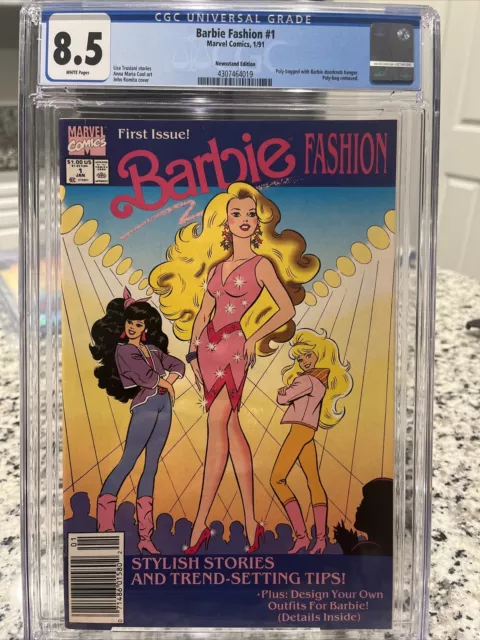 Marvel Barbie Fashion 1. CGC 8.5 White Pages. CGC CERT: 4307464019. Newsstand ED