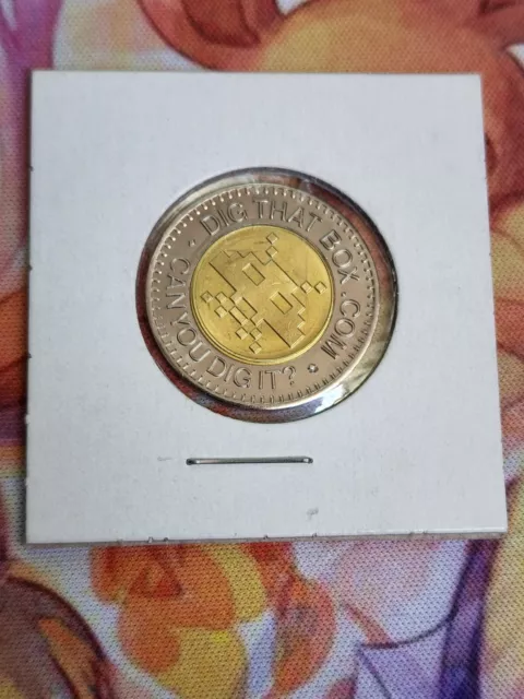 Vintage Atari Space Invaders Digthatbox Arcade Token 5th Anniversary 2014 Rare