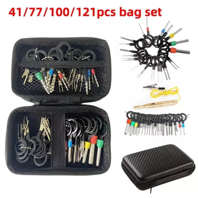 121X Car Terminal Removal Tool Electrical Wire Plug Connector Pin Extractor Kit