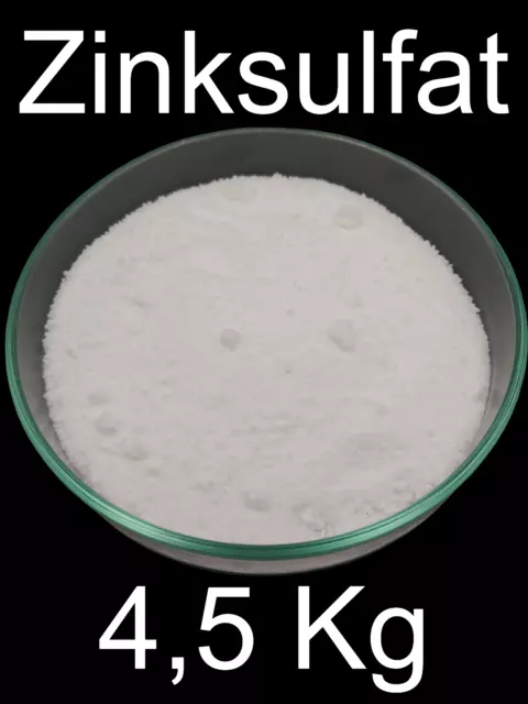 4,5 kg Zinksulfat (ZnSO4·xH2O) 99% (Heptahydrat) Zinkvitriol