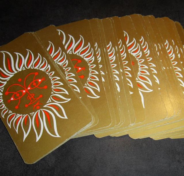 Ancien jeu de cartes divinatoires oracle style tarot chiromancie 1940s VINTAGE e