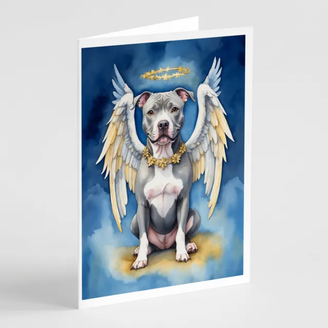 Pit Bull Terrier My Angel Greeting Cards and Envelopes Pack of 8 DAC7051GCA7P