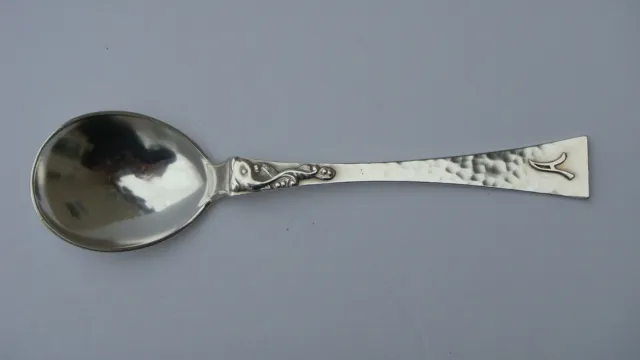 Vintage C. P.petersen "Dolphin" Sterling Gumbo Soup Spoon 6 7/8", Montreal