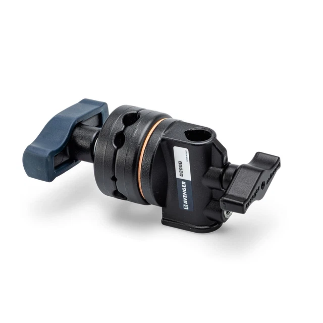 Cabezal de mango Avenger negro con receptor 16mm, botón en T