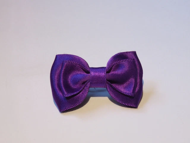 Barrette Noeud Élastique En Satin Multicolore - Pince Accessoire Cheveux Fait Main - Enfant/Femme