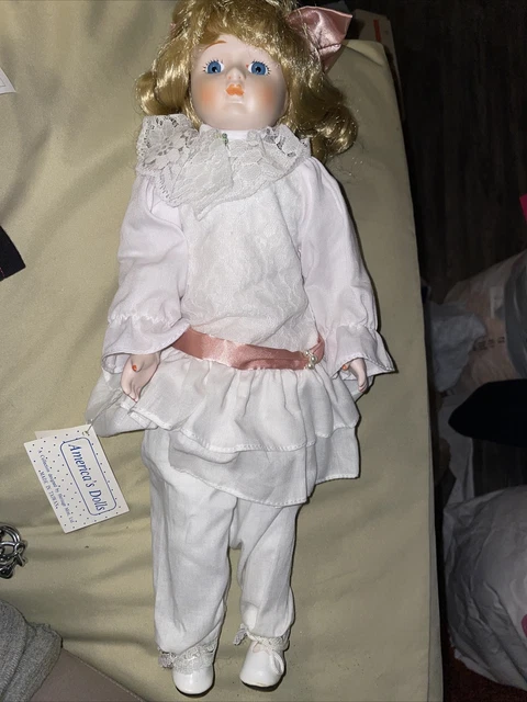 Vintage Heritage Mint Ltd Collection Porcelain Head Collectible Doll 16” Tall