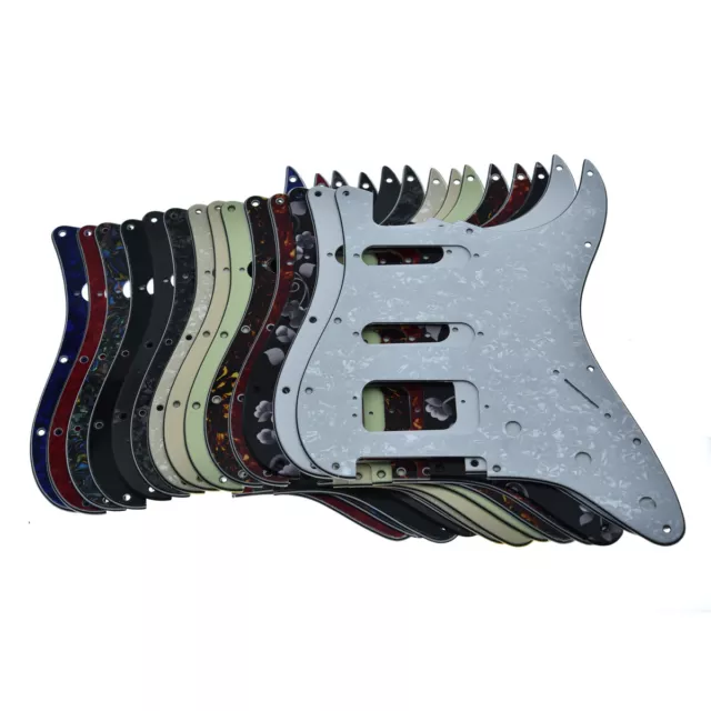 Modern ST HSS Pickguard 3-Screw Round Corner Humbucking Fit for American Fender