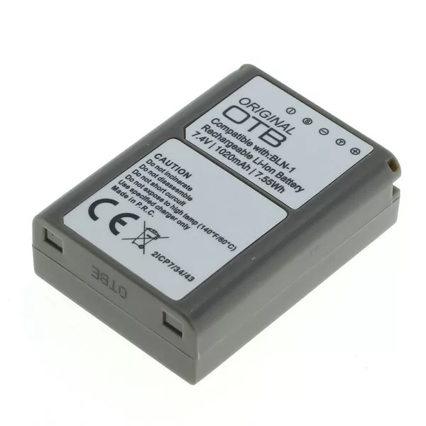 OTB Batterie Accu pour Olympus BLN-1