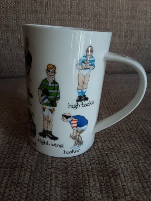 Comedy Mug Rugby Scenes, Fine Bone China Mug