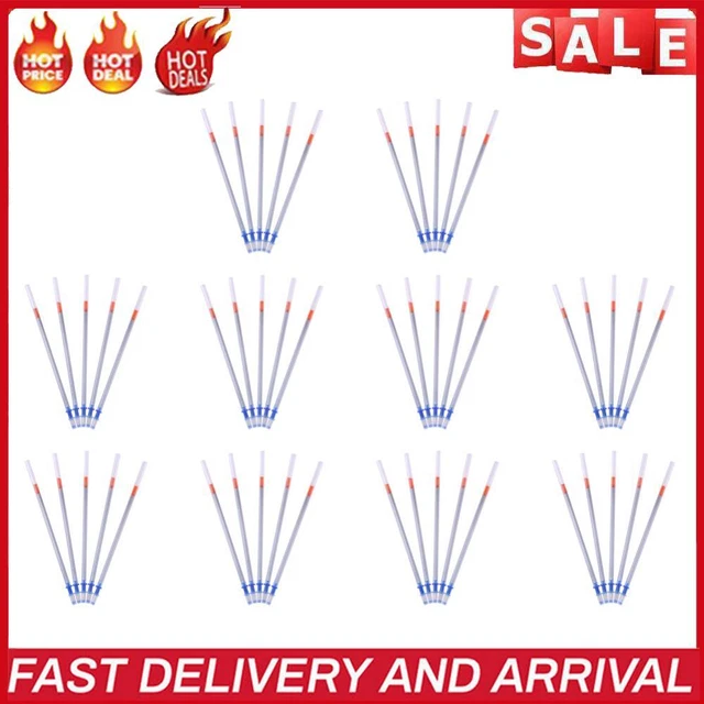 100pcs Refillable Mercury Pencil, Water Extinguishable Pens, Fabric Leather-Ma
