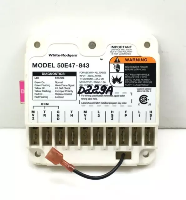 White Rodgers 50E47-843 Universal HSI Ignition Furnace Control Module "D" #D229A