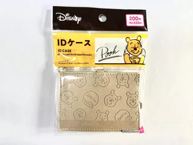 Daiso Disney Winnie The Pooh Card Id Case Beige New Japan