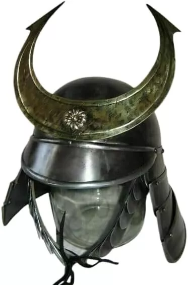 18GA Medieval SAMURAI HELMET Knight Larp Helmet Replica Helmet With Liner,,