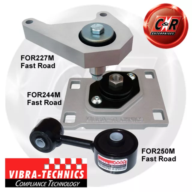 Fits Ford Focus (98-04) ST170, SVT Vibra Technics Full Engine Mount Road Kit