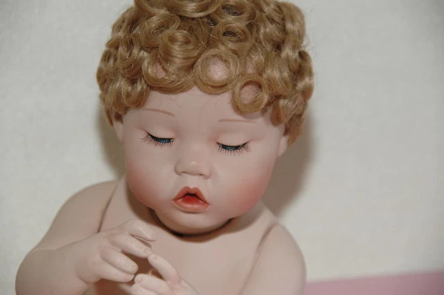 Ashton-Drake  Clean As A Whistle All Porcelain Doll W/Tub NIB