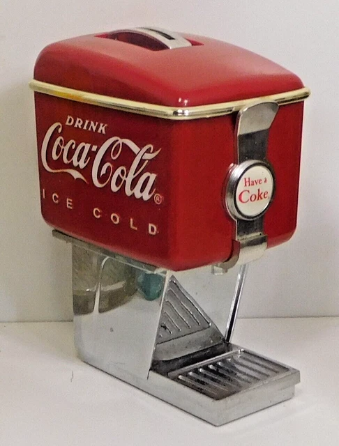 COCA-COLA Soda Fountain Dispenser Money Coin Bank Vintage 1997
