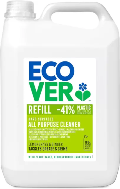 Ecover All Purpose Cleaner Lemongrass & Ginger Refill, 5L