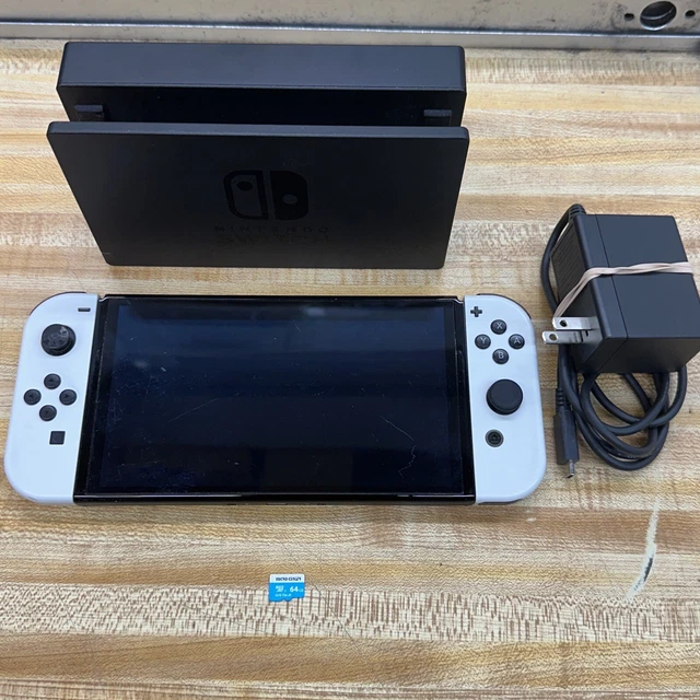 NINTENDO SWITCH OLED Model HEG001 Handheld Console 64GB White W