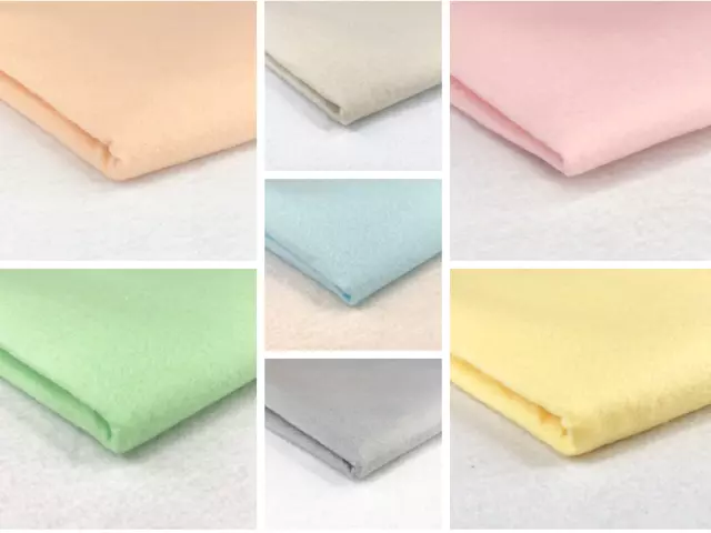 Pastel Craft Felt Fabric Acrylic Material Sewing Decoration Art 150cm Wide