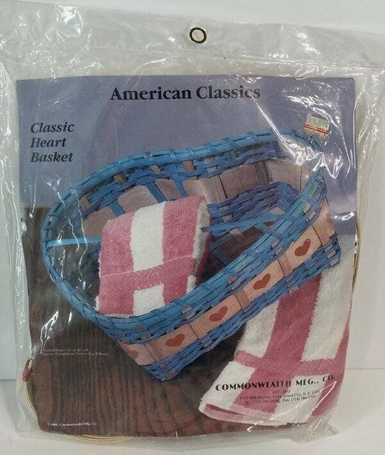 Commonwealth MFG Vintage American Classics Corazón Kit Cesta Azul Nuevo