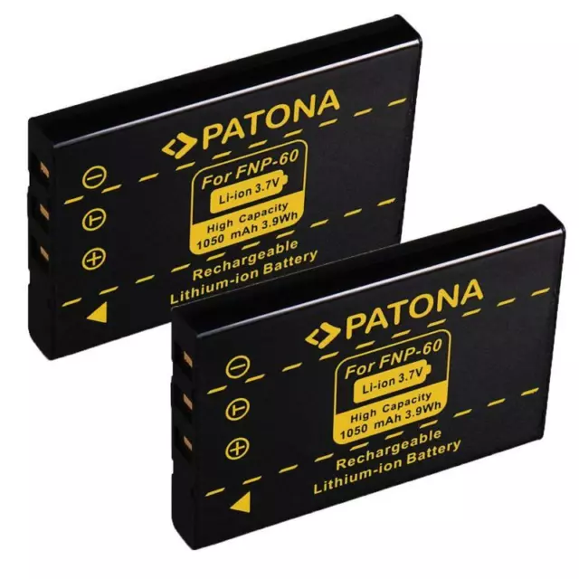 2x Batería Patona 1050mAh LI-ION para Jay-Tech i560,i5100,i6628,i8280