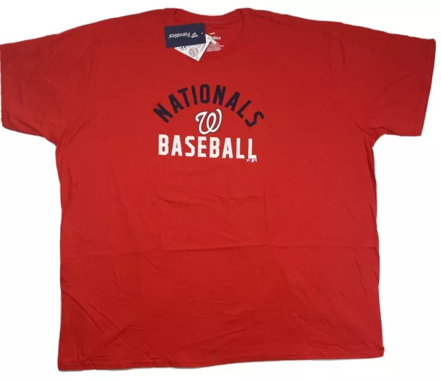 Men's Size 5XL T-shirt Washington Nationals Fanatics MLB Color Red NWT