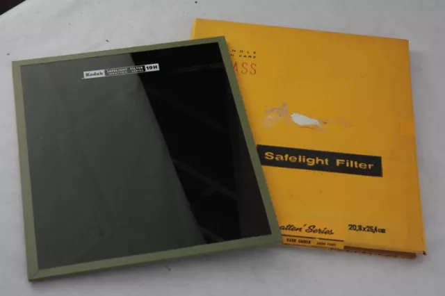 Kodak Darkroom Safelight Filter - 8"x10" - Wratten Type 10H,  Dark Amber