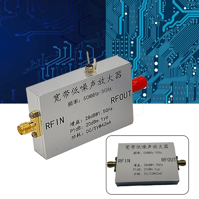 BOOST RF SIGNAL Performance avec amplificateur faible bruit pour 50 MHz