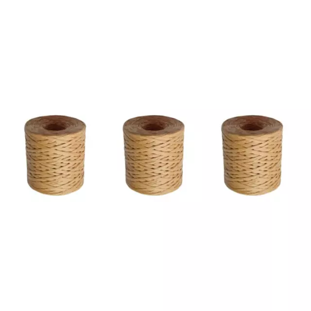 1/2/3 Versatile Craft Twine Rope String DIY 200M Paper Raffia Ribbon Cord