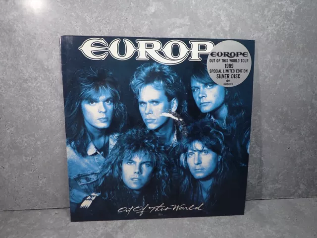 Europe Out Of This World 12 Inch Vinyl LP Record 1989 UK Epic Limited Ed Silver